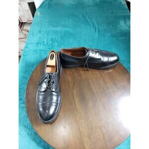 Allen Edmonds Lake Forest Size 11 D Mens Black Cap Toe Leather Oxford Dress 6111